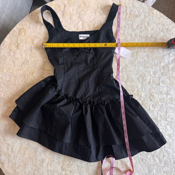 Princess Polly SHANTELLE ROMPER BLACK new NWT bubble hem dress sz XS lbd sz 2 - Picture 14 of 14